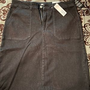 Croft & Barrow denim skirt, Indigo, Size 14, NWT